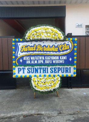 Papan Bunga Duka di Cikondang